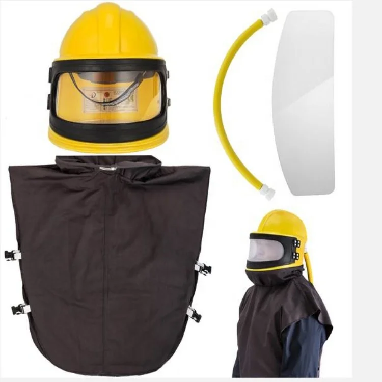 sandblaster helmet sand blast machine hood sandblasting accessories