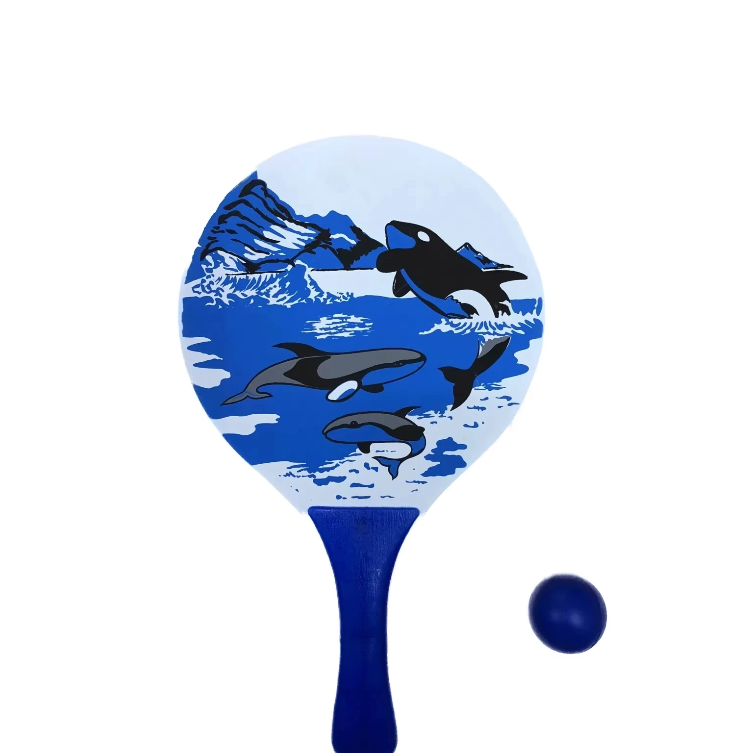 Wholesale Price Customized Wooden Beach Tennis Racket Beach Paddle Training Outdoor Sports For Kids