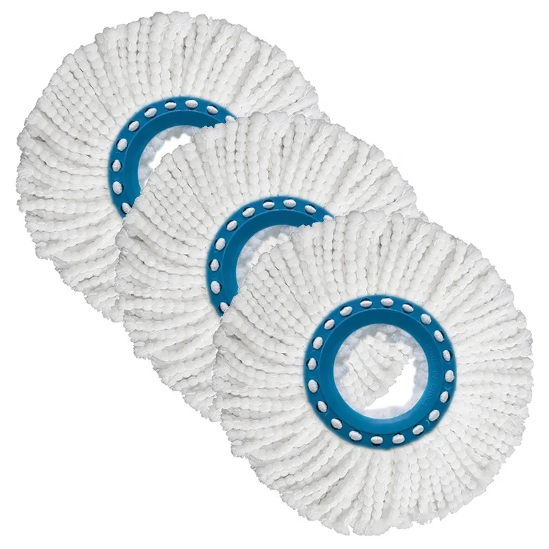 Industrial Machine Washable Household Lazy Mop Pads Replaceable Washable Microfiber Flat Mop Pad