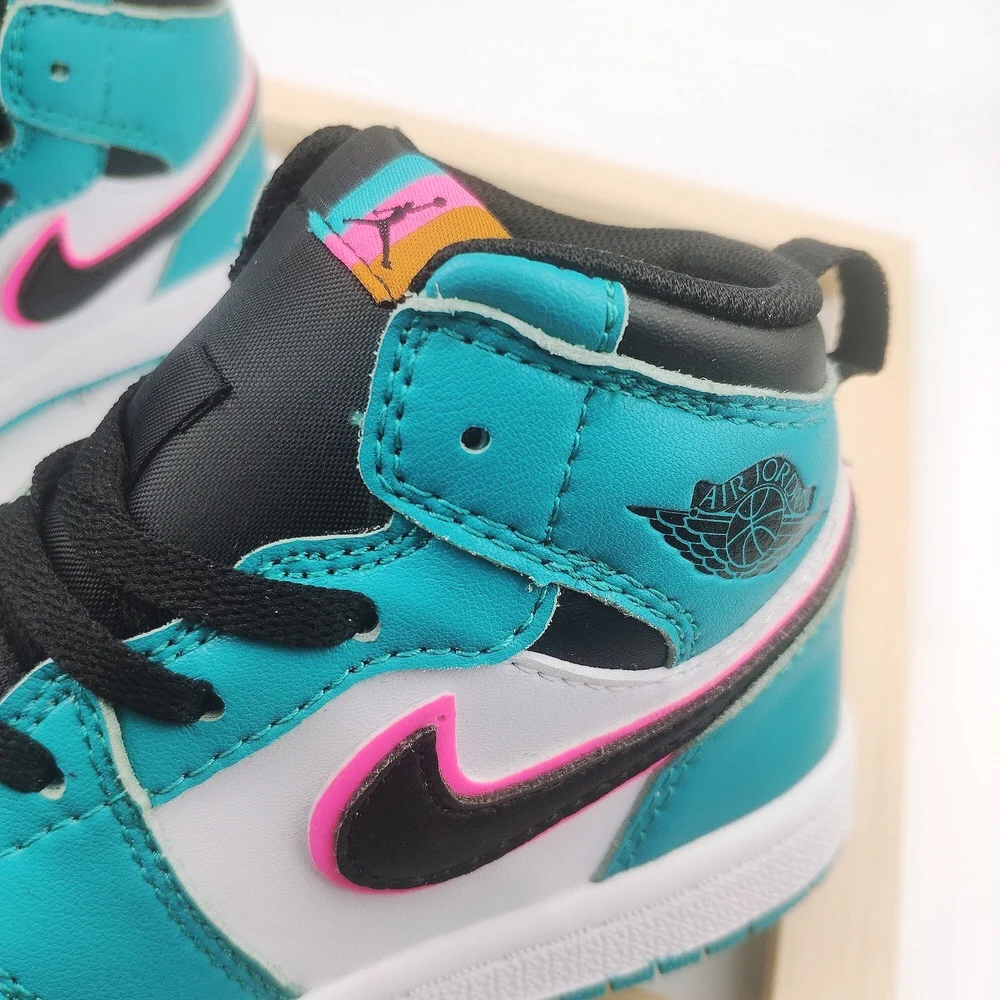 Высококачественные детские кроссовки для бега AJ1 высокие Nike Air Jordan 1