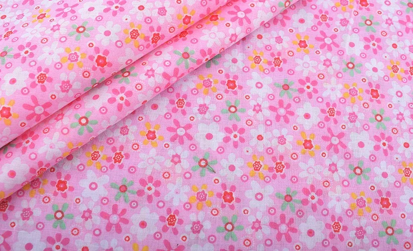 Wholesale 7pcs Quilting Fabric Fat Quarter Bundle Sunflower Printing 100% Cotton Floral Fabric Squares Patchwork  DIY