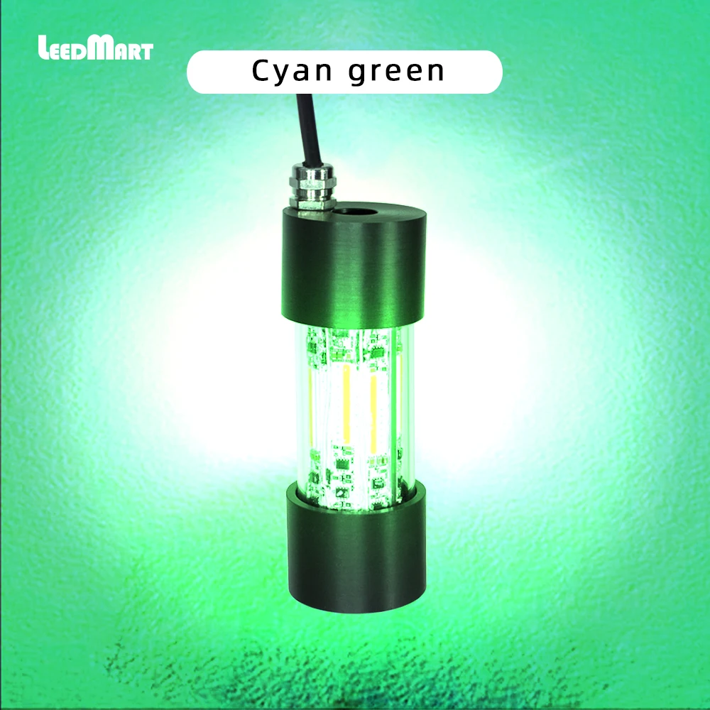 hot sale IP68 100W 200W LED fish light lure float underwater green attracting light  fishing light