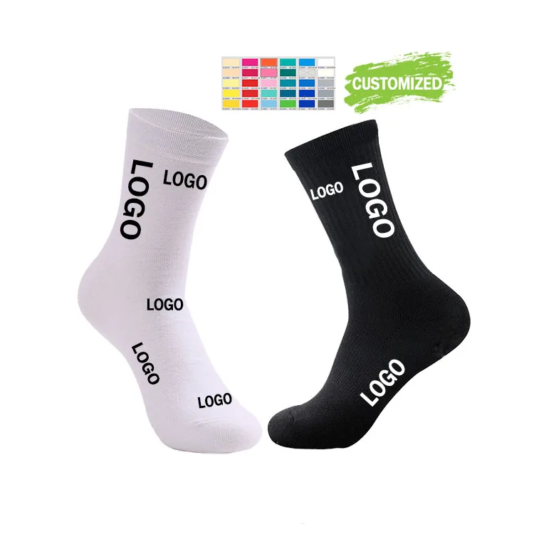High quality crew designer cotton ankle women logo unisex compression sports grip custom socks & hosiery