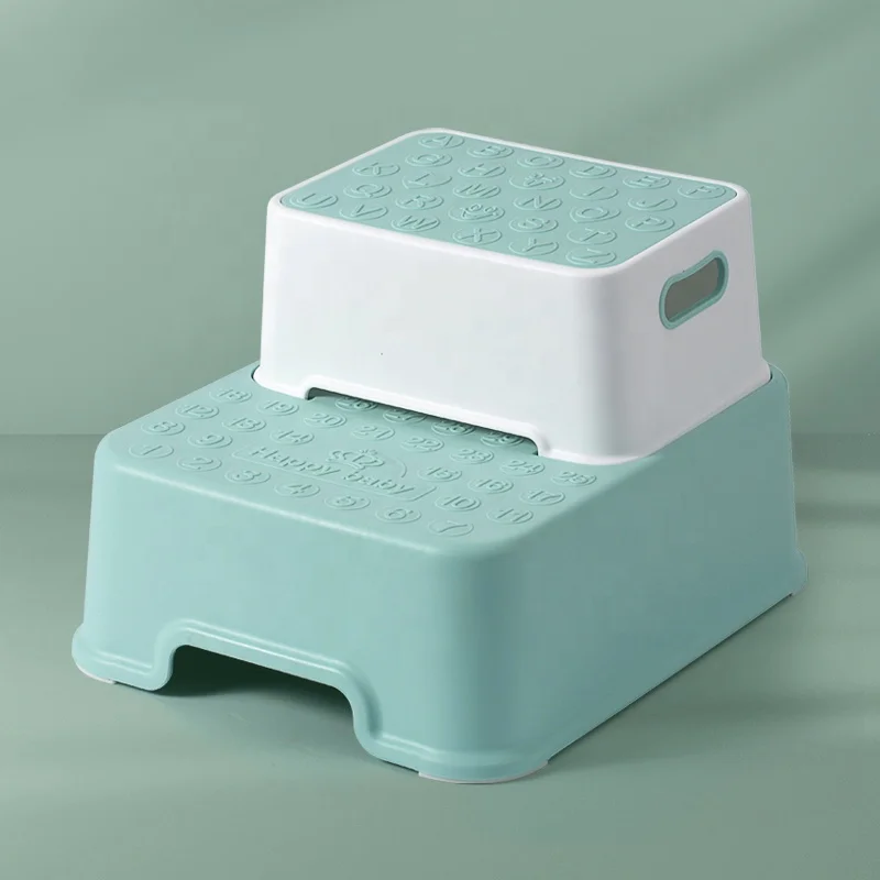 Two Step Stool Removable Colorful Portable Kitchen PP Material Portable Kids Baby Step Stool