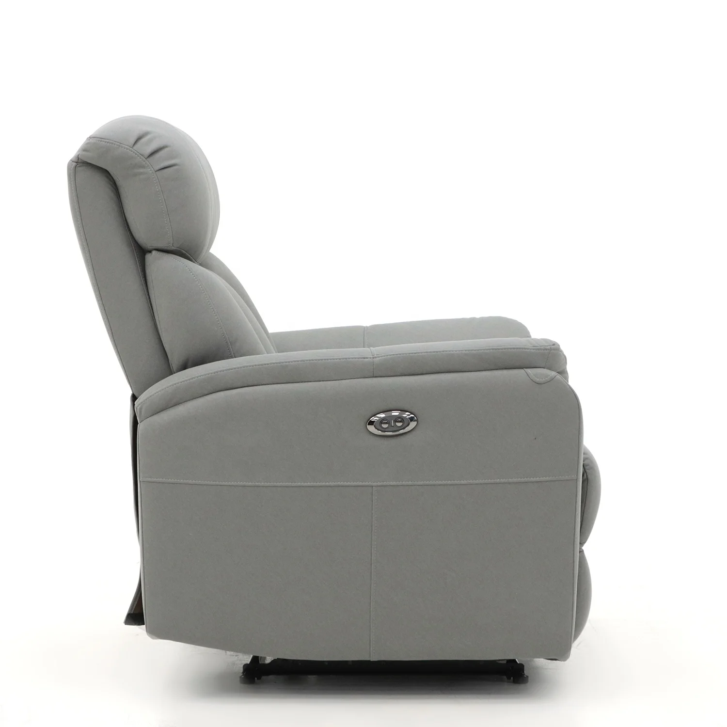 Geeksofa Factory Wholesale Lazy Boy Modern Microfiber Fabric Power Electric Recliner Chair with Massage and Heat for Living Room