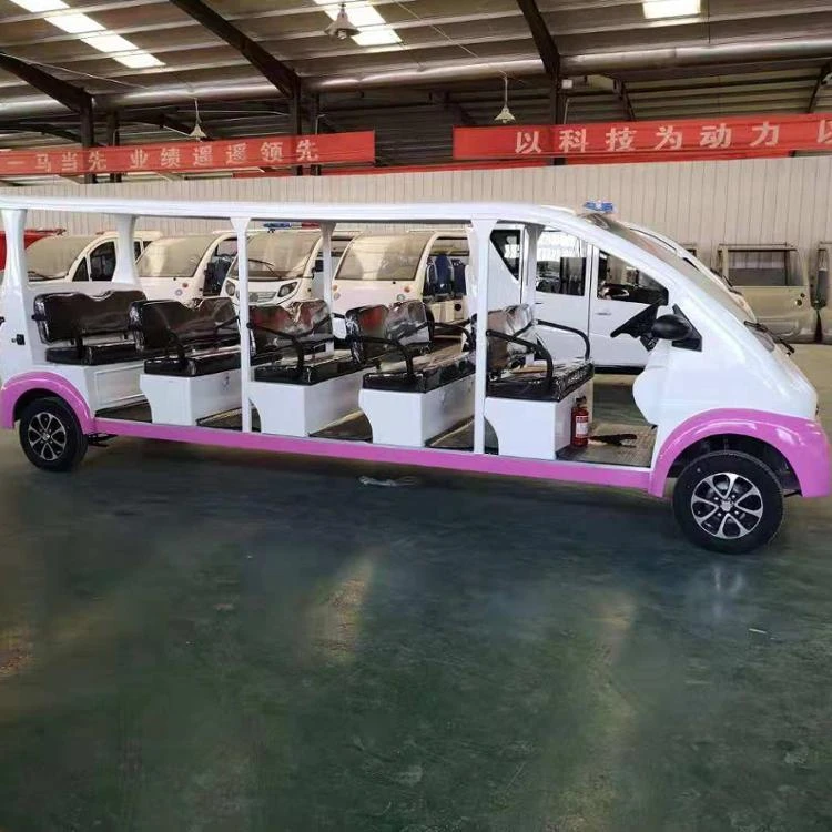
12 Passenger Electric Shuttle Bus Battery Powered Tourist Bus 
