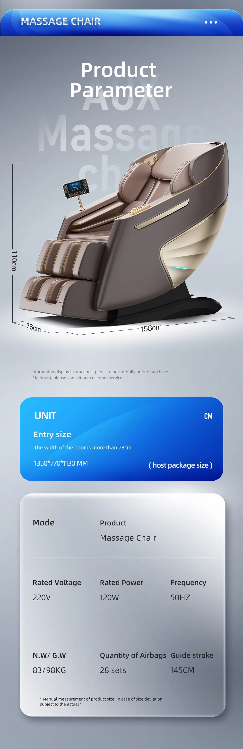 4d массажный диван Smart Music Bluetooth Электрический полный корпус стул Массаж