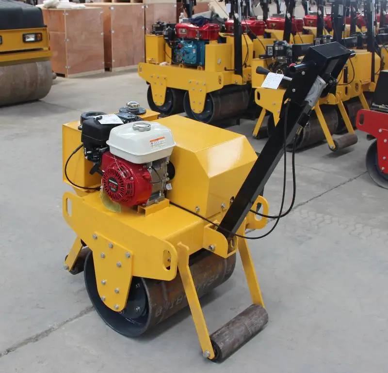 Walk-behind New vibrating road rollers 2021 single drum mini soil compactor