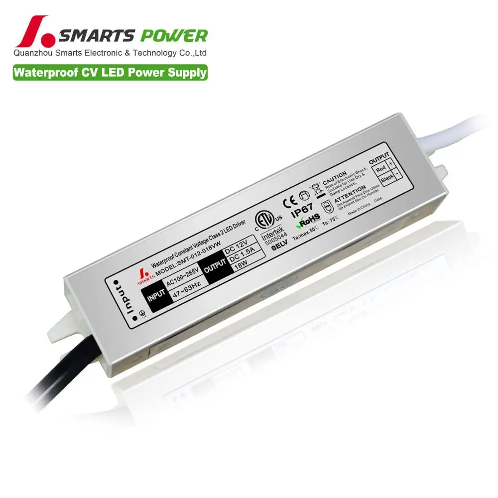 
230v 12v dc led driver constant voltage transformer 12v driver led 18 watt  (60542956793)