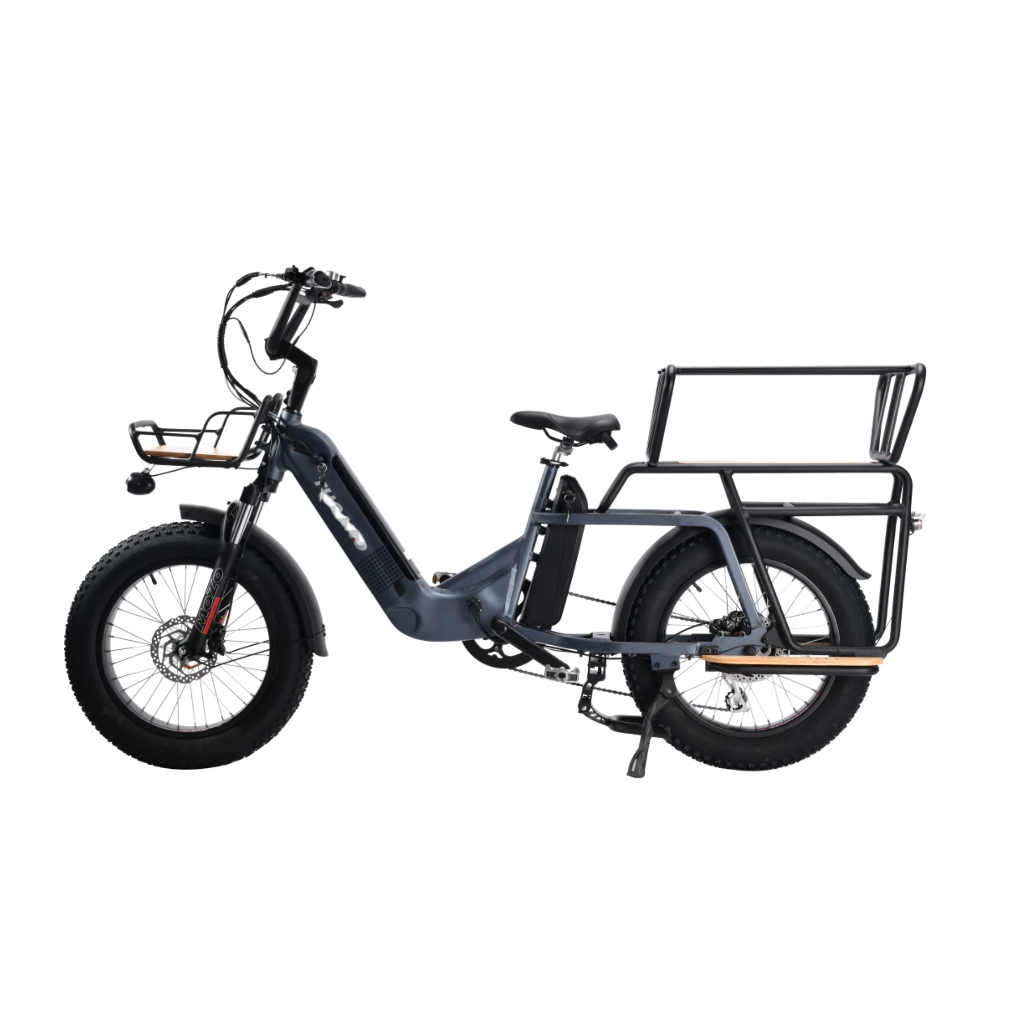 Enhanced Performance 20in Dual Battery Electric Cargo Bike for Last-Mile Delivery