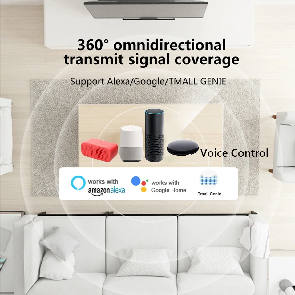  Умный пульт дистанционного управления Alexa Google Home TUYA универсальный миниатюрный Инфракрасный для умного дома с Wi-Fi и