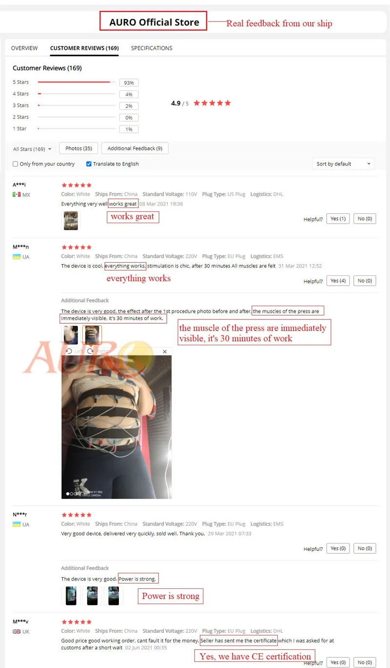 Au-6804 Hot Selling Electro Muscle Tightening Body Shaping Stimulation EMS Stimulator Myostimulation Equipment