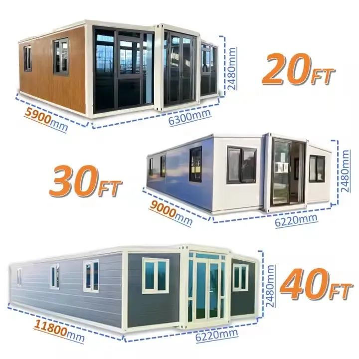 Pre-fabricated Homes Prefabricated Rooms Portable House 40ft 30ft 20ft