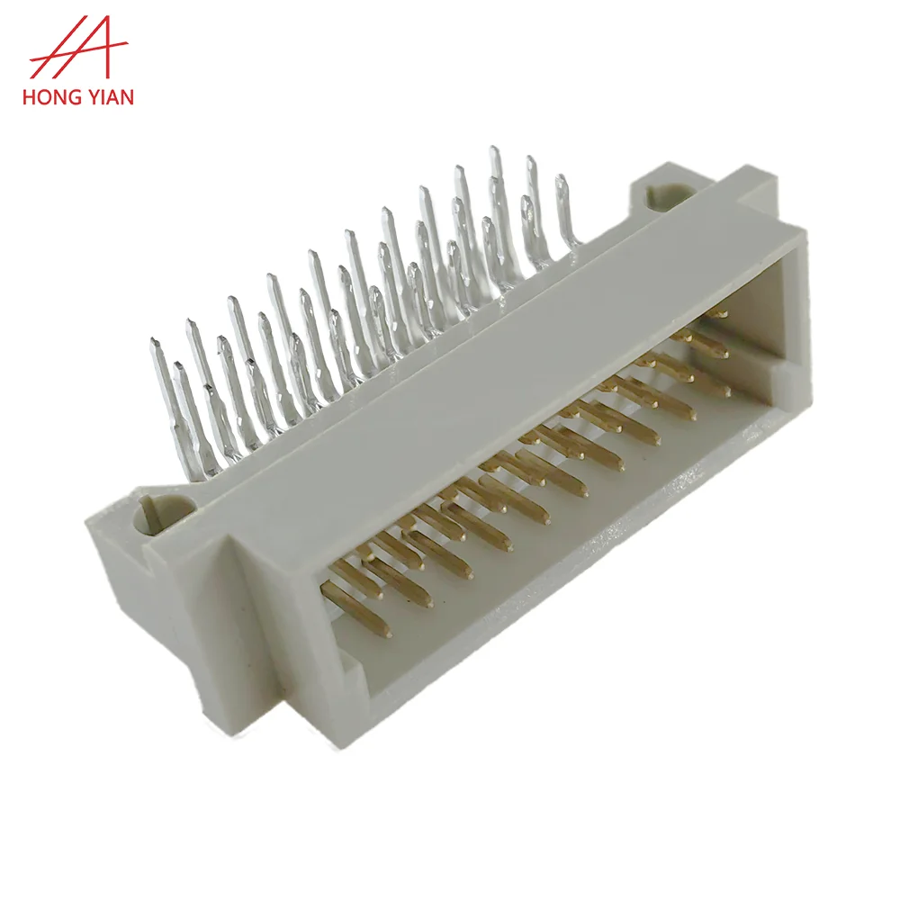 Euro Din 41612 Connector 3 Rows Plug Header Male Eurocard Connectors 48 64 96 Pin  Right Angle Male Female Receptacle