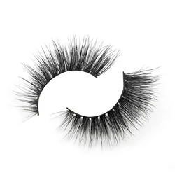 custom eyelashe boxes 100% vegan Silk Faux Mink False Eyelashes 3D Silk Strip Lashes eyelash vendor