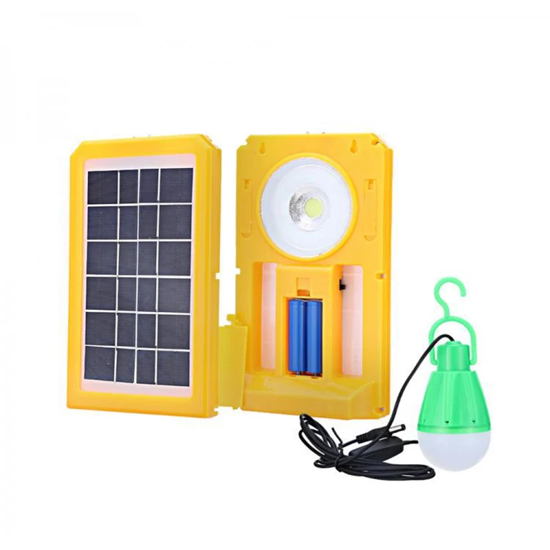 SA7788 оптовая продажа Мини Портативная Домашняя Солнечная система освещения с круглой трубкой монолитный блок светодиодов 3 выхода литиевая батарея 24000