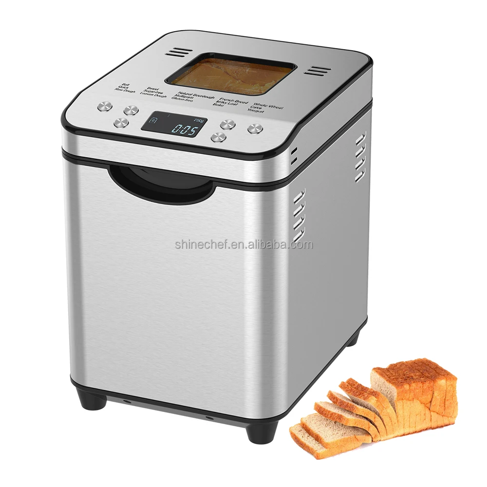 19 Menu Functions Electric Household Bread Maker Making Machine Automatic Stainless Steel BreadMaker With Nonstick Bowl