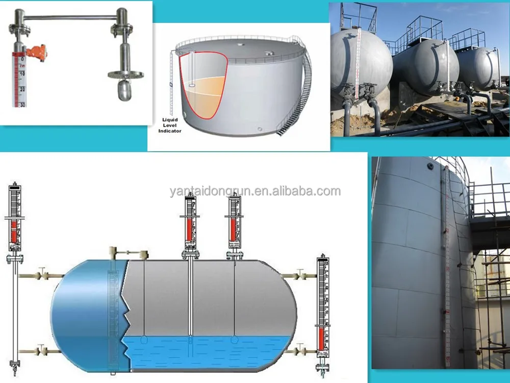 Side-Mounted Float Magnetic Level Gauge for High Viscosity Heavy Oil Tar Crude Oil Resin