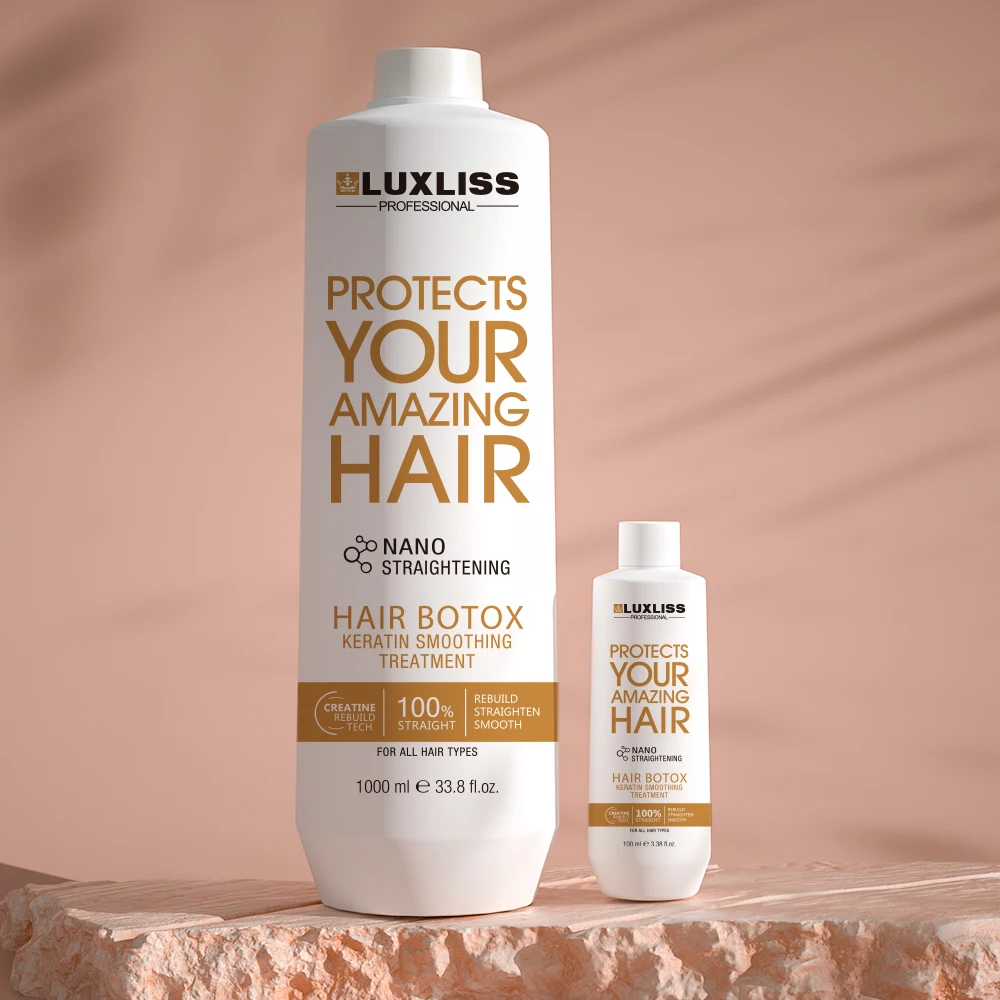 Luxliss продукт для кератина волос высококачественный без формальдегида сглаживание выпрямление нанопластия лечение белком кератином