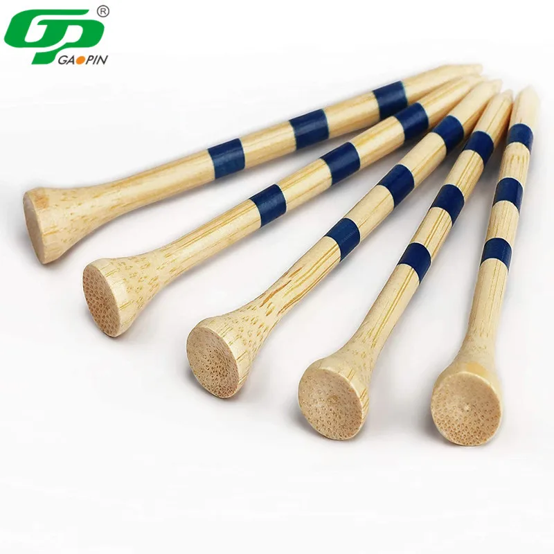 Wholesale Cheap Bamboo Wooden Golf Tee 42 mm 54 mm 70 mm 83 mm Custom Package Golf tees