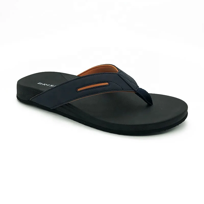 Custom Classic Single Color Summer Beach Men Slippers Flip Flops