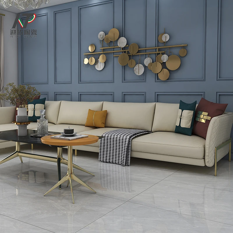 750x1500mm Infinite even grain  grey color full body marble tile full polished glazed porcelain tiles flooring and wall tiles