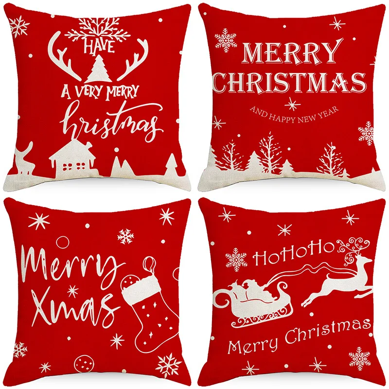 Custom 3D Print  Promotion Gift Pillowcase Wholesale Christmas Pattern Pillow Case