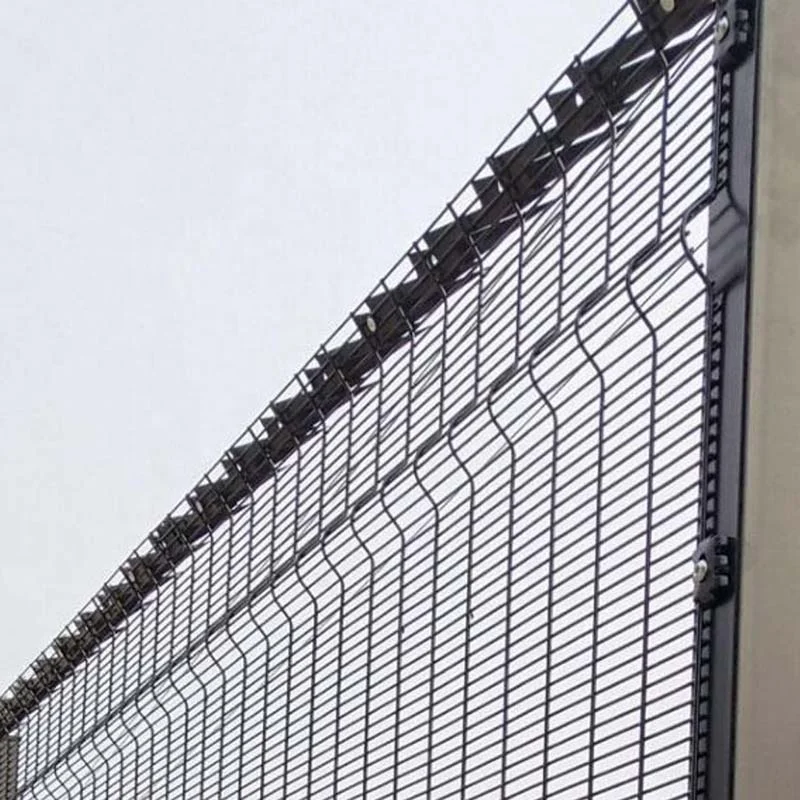 High quality PVC coated galvanized metal welded mesh 358 anti climb security fence panels for airport fence