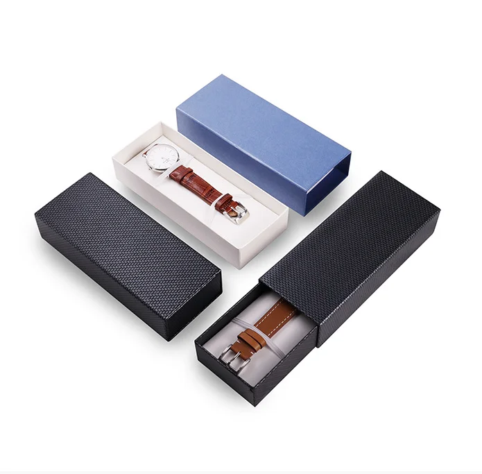 Cheap price custom printing sliding box watch strap gift box