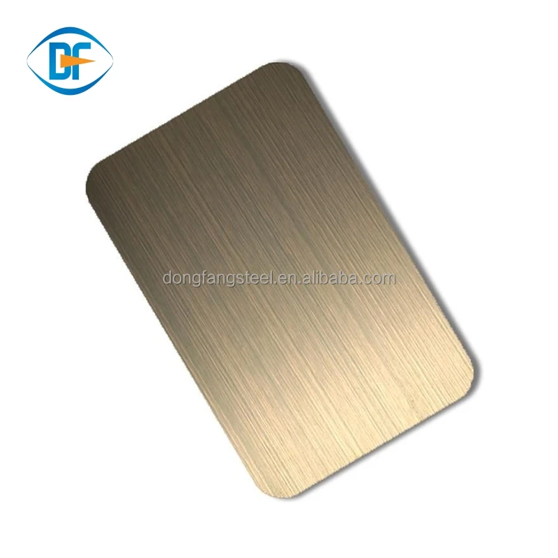 Decorative Stainless Steel PVD Color Coat Gold Mirror Finish 0.5mm 316l Grade 8k Gold Mirror Stainless Steel Sheets plates
