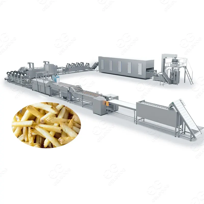 Best Price Frites Surgeler Frozen French Making Machine Finger Chips Small Scale Potato Chips Production Line