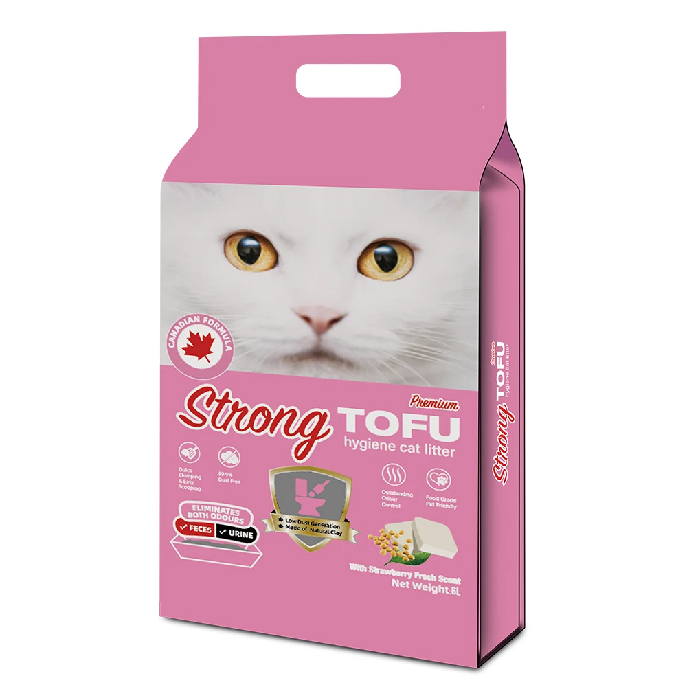 Strong Brand Extreme Cleaning Tofu Cat Litter Odor-Seal Tofu Sand Flushed Tofu Cat Sand Cat Toilet Material
