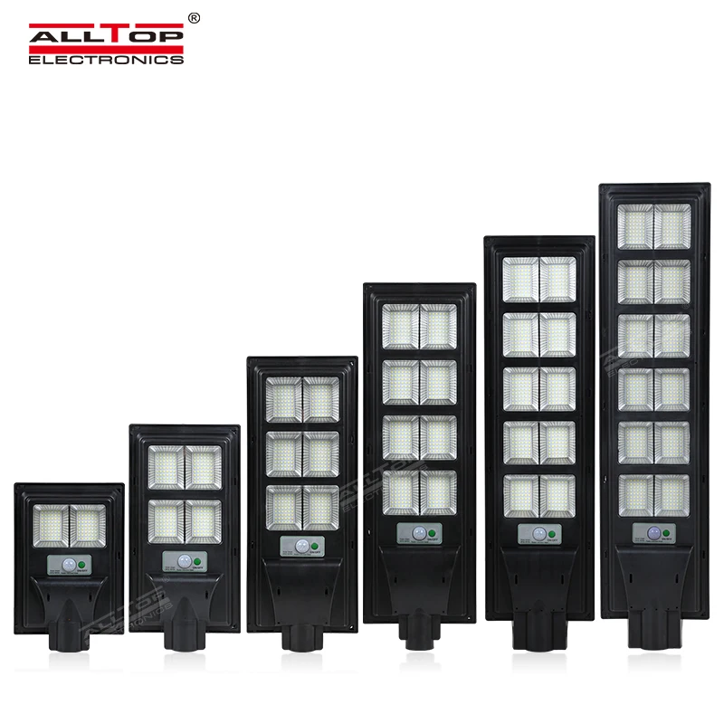 ALLTOP Plastic Outdoor Time Control 50 100 150 200 250 300 Watt All In One Led Solar Street Light