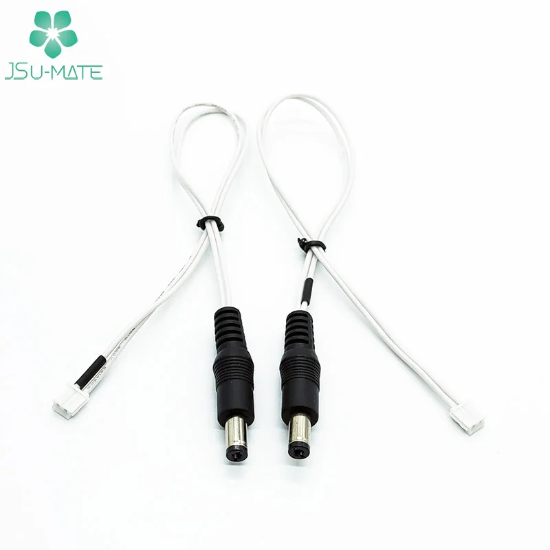 Плоская Лента Stright/угол DC5521/5521/47517/4017/3511/35135 DC Barrel Jack к JST 2 Pin Cable Power