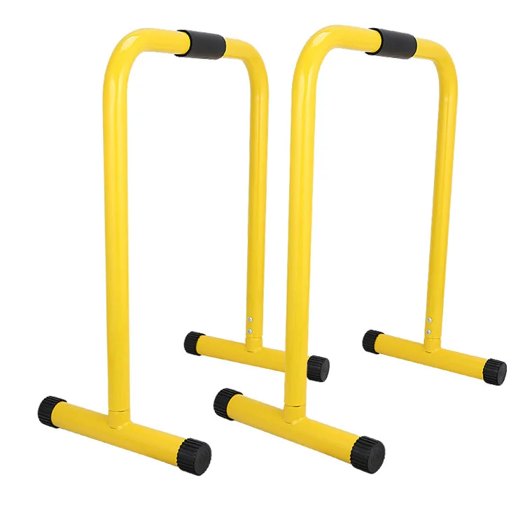 Yellow Adjustable Door Gym Horizontal Indoor Fitness Equipment Dip Bar Parallel Bar