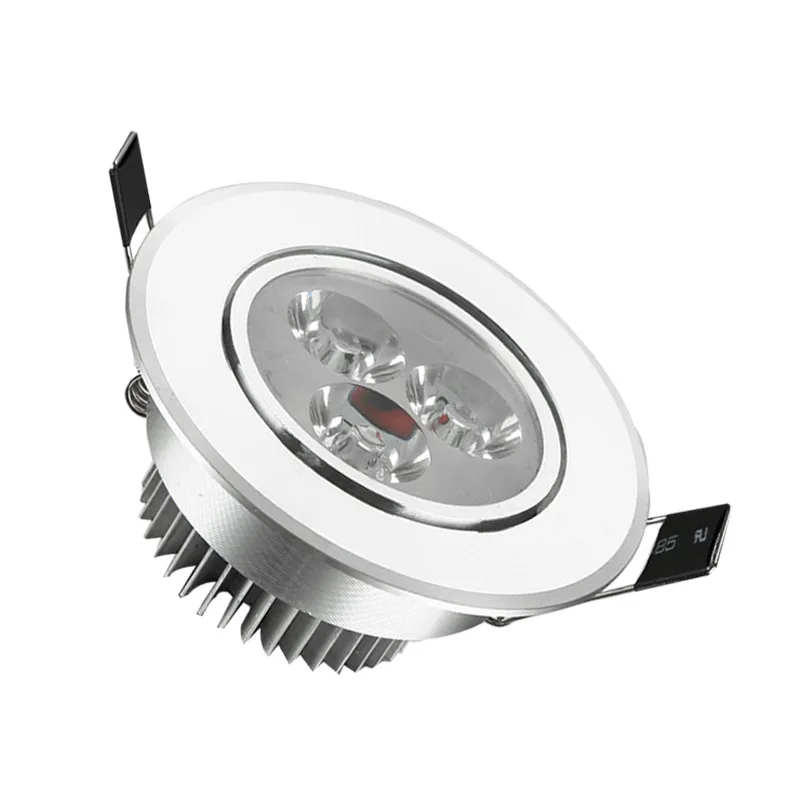 Factory wholesale aluminum round 3w adjustable recessed spotlight led