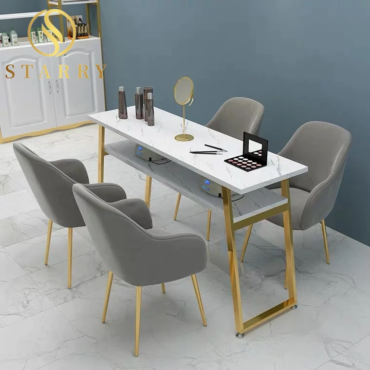 Nail Salon Furniture Chair Led Nail Table Lamp Beauty Nail Desk