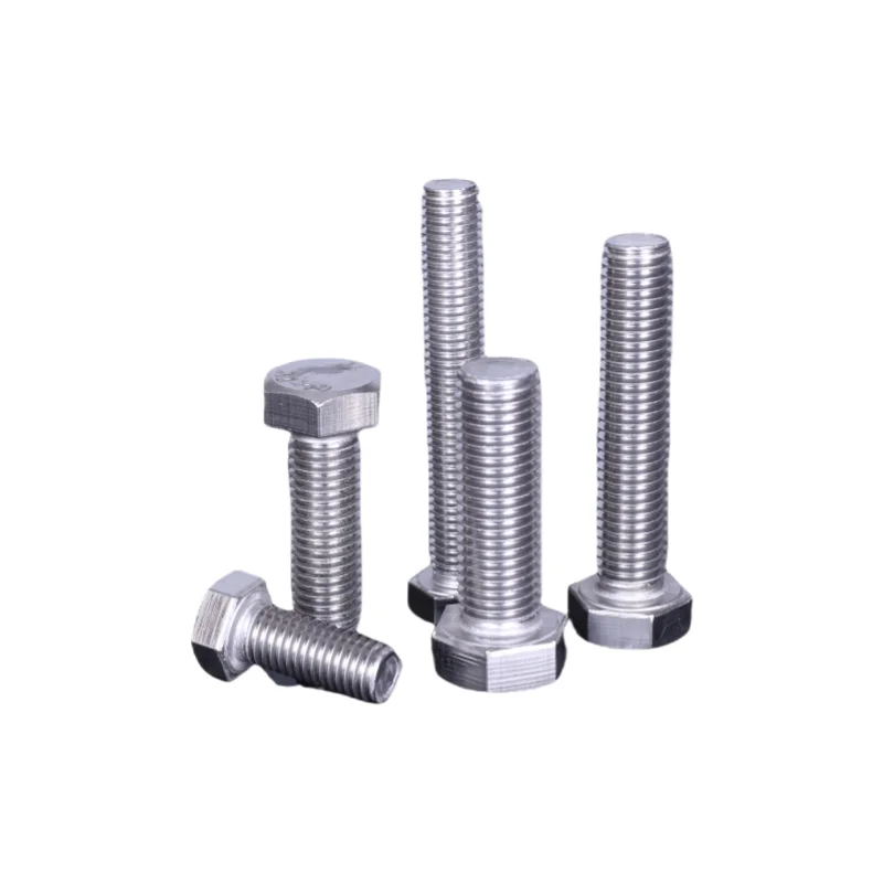 Factory Supply High Quality Stainless Steel DIN933 Hex Bolts Standard ANSI Hex Bolts Various Lengths