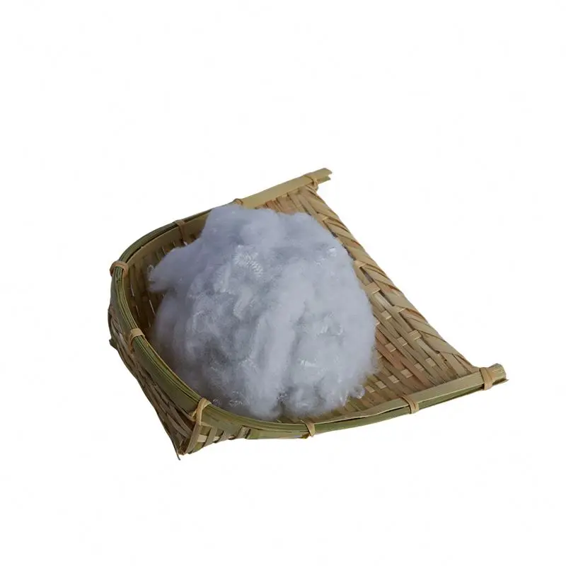 Recycled Hcsstaple Fiber Polyester Recycled Micro Fiber Fabric Solid Regenerated Polyester Staple Fiber