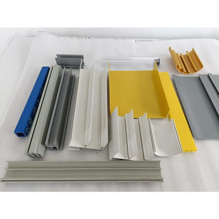 Oem Plastic Building Material Upvc Profiles Pvc/Abs/Pc Extruded Thin Plastic Profile flat profile pvc extruded  profil plat pvc