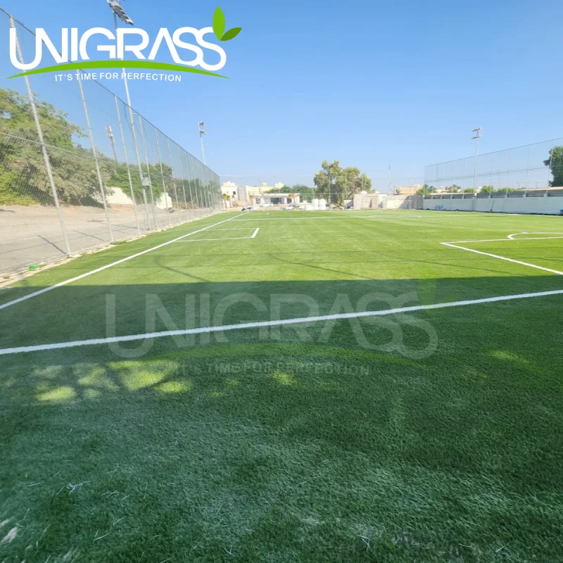 UNI synthetic mini football turf grass carpet 50mm soccer field football artificial grass for football playground