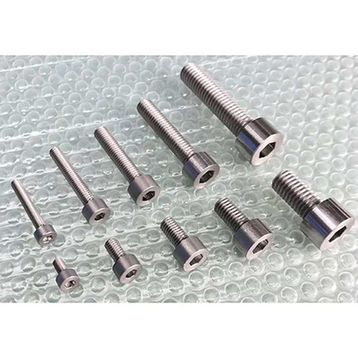 
High melting point bolts nuts screws machined customized molybdenum parts 