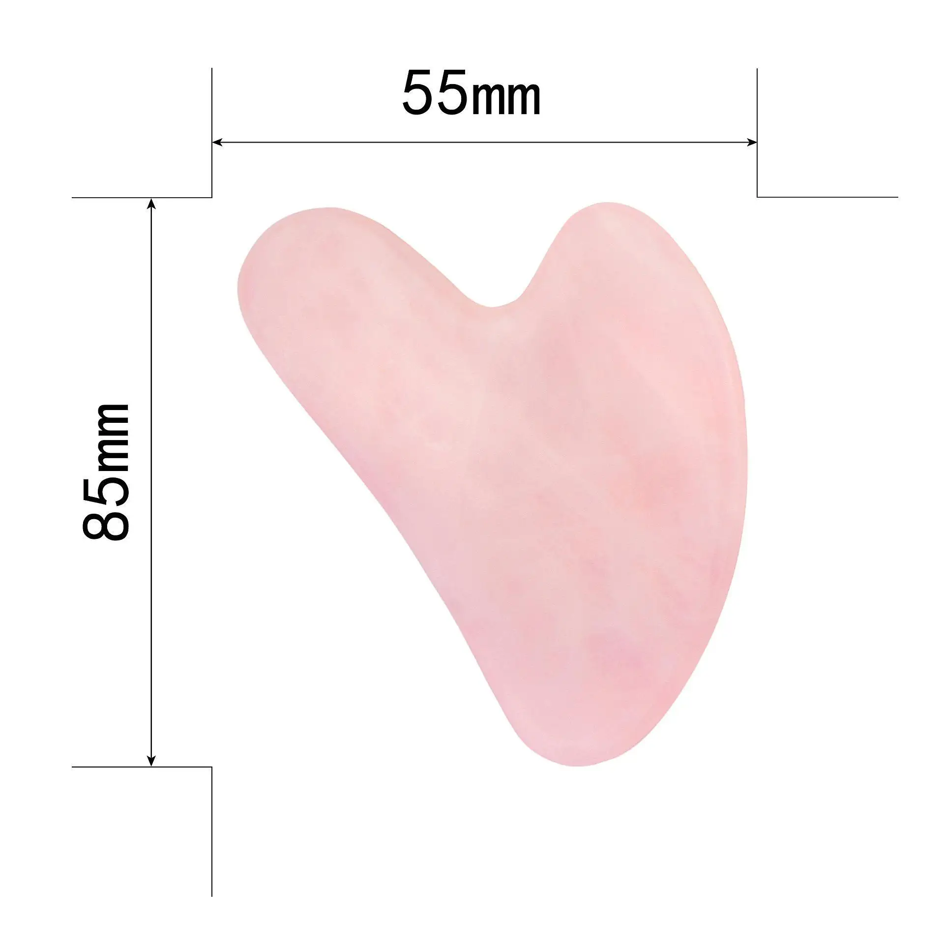 Natural jade heart shape board tiger eye facial guasha stone yellow crystal gua sha gift factory