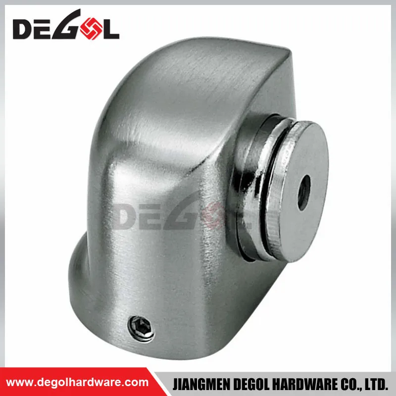 Manufacturing Ground Door Stop Adhesive Magnet Stopper Wall Protector Mounted Black Stainless Steel