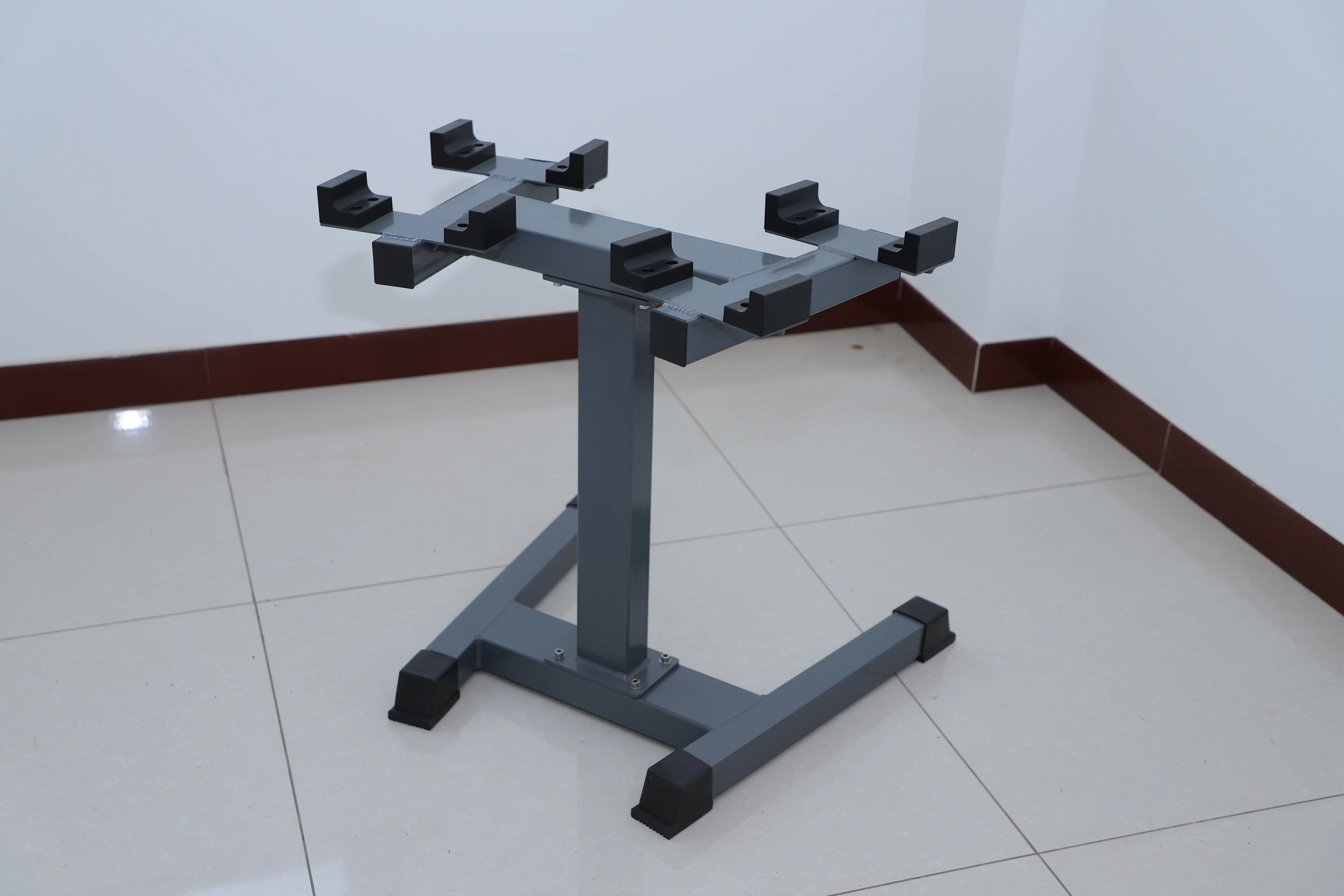 Hot sale octagonal adjustable dumbbell update stand dumbbell rack
