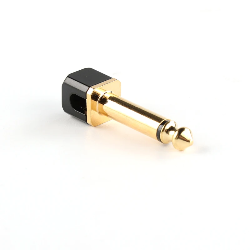 Free welding type wire connector 1/4 mono plug 6.35mm audio plug