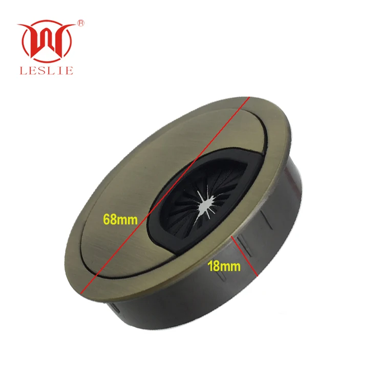 60MM Practical Hole Cover Office Grommet Square Plastic Desk Cable Grommet Working Table Cable Wire Grommet