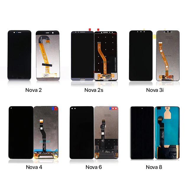 Экран для телефона huawei nova 3i 2i 3 4 5 5t, сенсорный ЖК-экран для мобильного телефона, 2019 Оригинальный дисплей, оригинальная замена, комплект с рамкой
