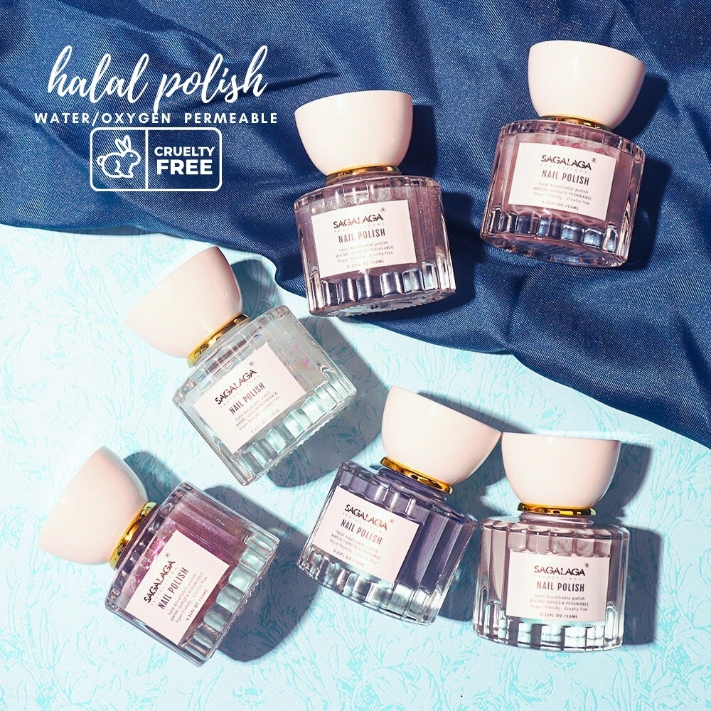Professional Permanent halal Nail Polish 210 Colors Water-Based Low Odor Peel-off 18-Free Kids Nail Polish Glossy Shine