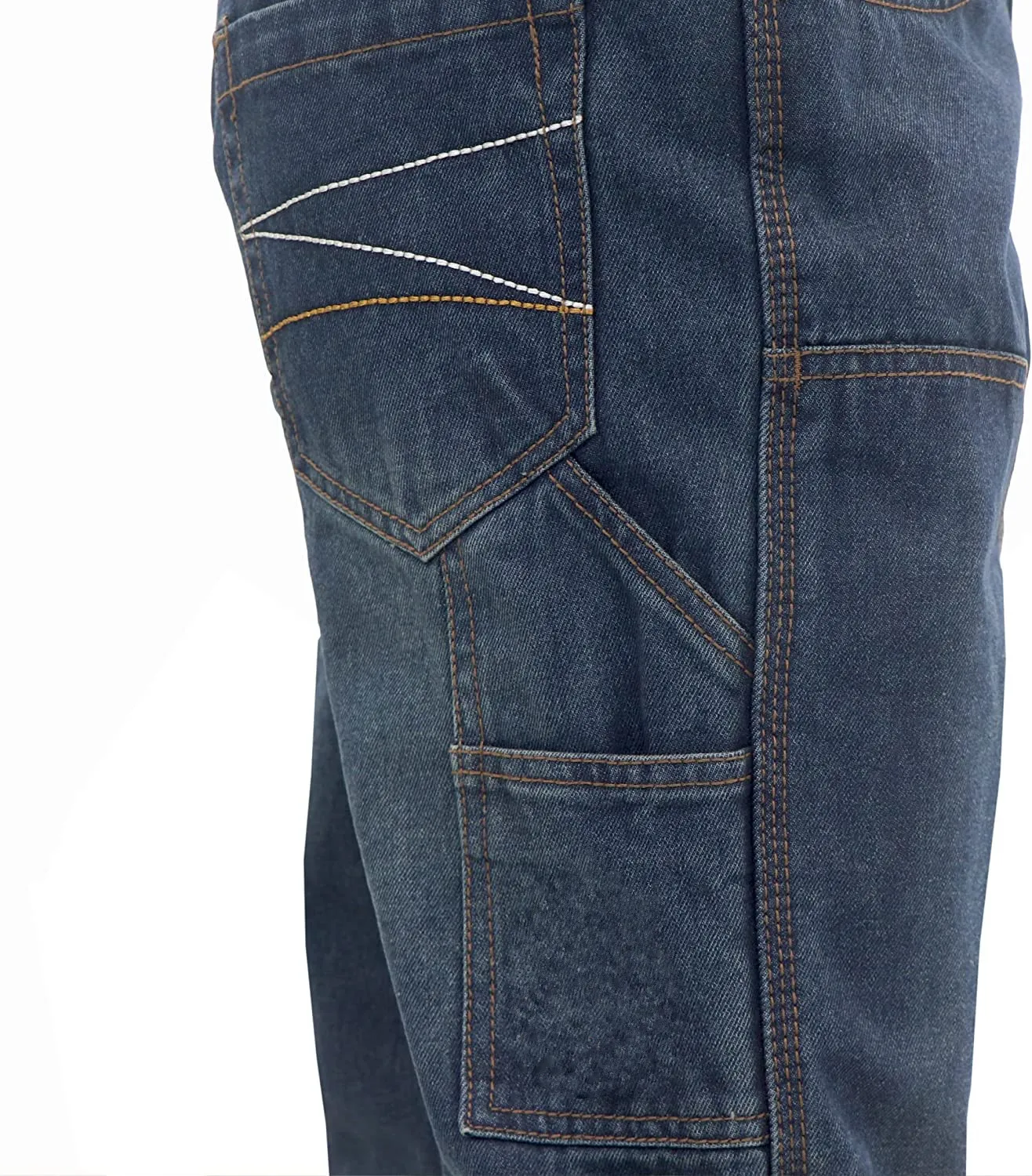 Cotton 11.5OZ fire retardant bottom pants NFPA 2112 FRC CAT2 arc flash safety dark blue denim trousers flame resistant jeans